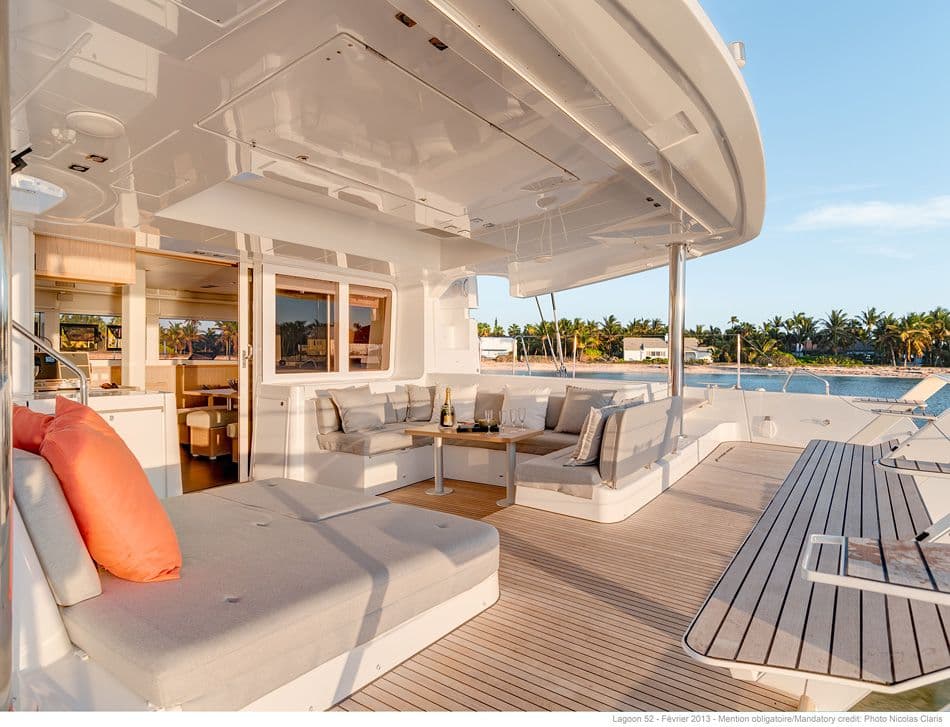 lagoon 52 flo exterior spacious cockpit